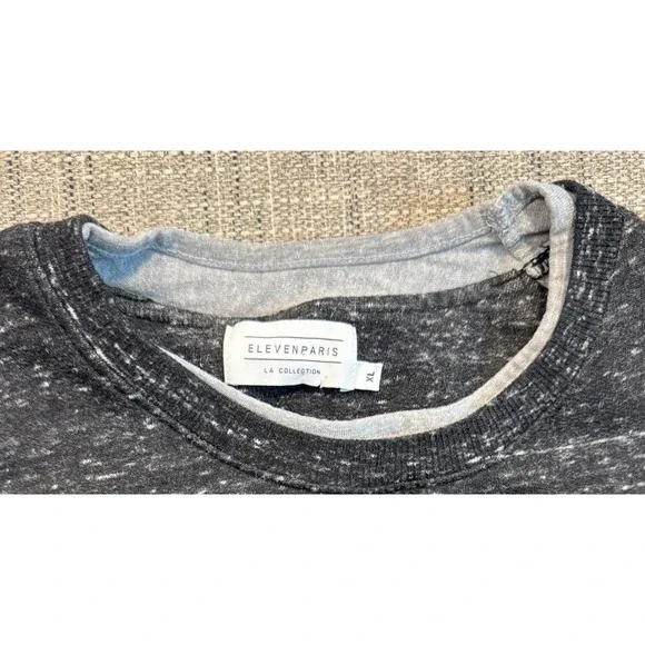Eleven Paris Win Rayer Layered Sweatshirt, Black, Size XL,‎ Long Sleeve Comfort - Picture 4 of 16